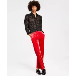 Cheapest 😀 INC International Concepts Men's Owen Slim-Fit Velvet Suit Pants, Created For Macy's Cut Ruby 🌟 -International Concepts Sales unnamed file 1038