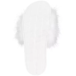 Brand new ❤️ INC International Concepts 👩 Women's Marabou Pool Slides, Created For Macy's Deep Black 🎉 -International Concepts Sales unnamed file 105