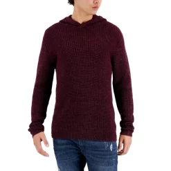 Outlet 😍 INC International Concepts Men's Acid Wash Hooded Sweater, Created For Macy's Port 😀 -International Concepts Sales unnamed file 1066