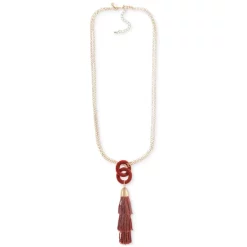 Deals 💯 INC International Concepts Gold-Tone Seed Bead Tassel Long Pendant Necklace, 28 + 3 Extender, Created For Macy's Orange ❤️ -International Concepts Sales unnamed file 1084