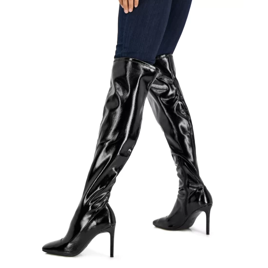 Hot Sale 👍 INC International Concepts 👩 Women's Keenah Over-The-Knee 🥾 Boots, Created For Macy's Black Patent ❤️ 10 Hot Sale 👍 INC International Concepts 👩 Women's Keenah Over-The-Knee 🥾 Boots, Created For Macy's Black Patent ❤️ - Image 8