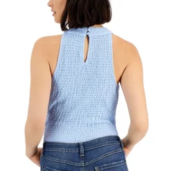 Promo 😍 INC International Concepts 👩 Women's Smocked Halter Top, Created For Macy's Dutch Canal 😍 -International Concepts Sales unnamed file 1132