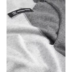 Cheap ⭐ INC International Concepts 👩 Women's Colorblocked Step-Hem Tunic Sweater, Created For Macy's Grey Combo 🧨 -International Concepts Sales unnamed file 1186