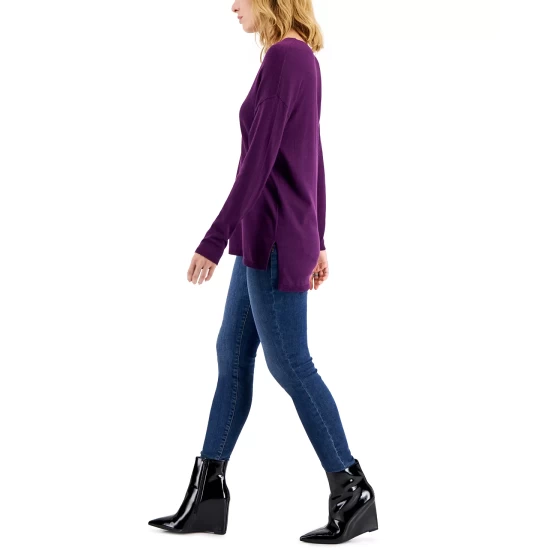 Flash Sale ๐ INC International Concepts ๐ฉ Women's Solid V-Neck Sweater, Created For Macy's Deep Black ๐ 7 Flash Sale ๐ INC International Concepts ๐ฉ Women's Solid V-Neck Sweater, Created For Macy's Deep Black ๐ - Image 5