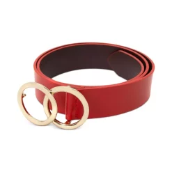 New 🎁 INC International Concepts Double Circle Belt, Created For Macy's Red/gold 😍 -International Concepts Sales unnamed file 1223