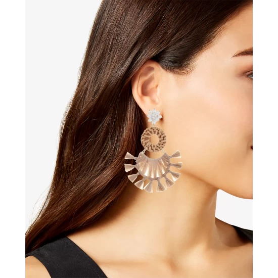 Best Pirce π INC International Concepts Silver-Tone PavΓ© & Imitation Pearl Stick Linear Drop Earrings, Created For Macy's Crystal π 4 Best Pirce π INC International Concepts Silver-Tone PavΓ© & Imitation Pearl Stick Linear Drop Earrings, Created For Macy's Crystal π - Image 2