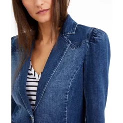 Wholesale ✨ INC International Concepts 👩 Women's Puff-Sleeve Blazer, Created For Macy's Deep Black 🛒 -International Concepts Sales unnamed file 1284