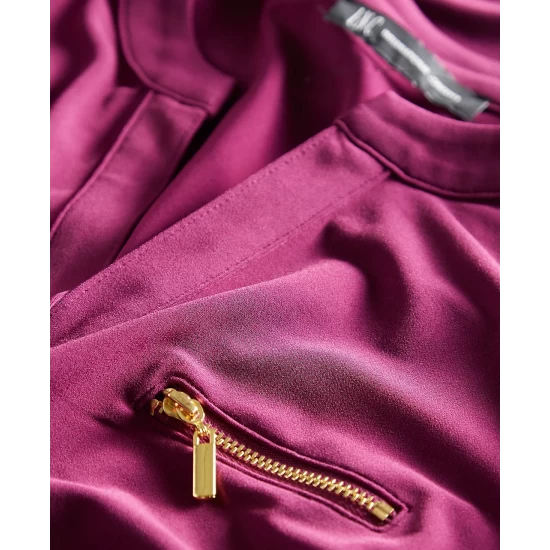 Outlet π€© INC International Concepts π© Women's Zip-Pocket Blouse, Created For Macy's Perfect Plum π₯ 6 Outlet π€© INC International Concepts π© Women's Zip-Pocket Blouse, Created For Macy's Perfect Plum π₯ - Image 4