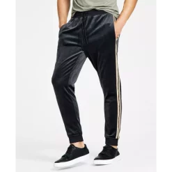 New 🎁 INC International Concepts I.N.C. International Concepts® Men's Regular-Fit Side Stripe Velour Joggers, Created For Macy's Basic Navy 🛒 -International Concepts Sales unnamed file 1351