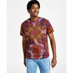 Flash Sale 🤩 INC International Concepts Men's Ero Classic-Fit Short-Sleeve Paisley T-Shirt, Created For Macy's Port 😉