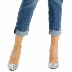 Cheapest ❤️ INC International Concepts Petite Cuffed Boyfriend 👖 Jeans, Created For Macy's Ava Wash 👍 -International Concepts Sales unnamed file 1413