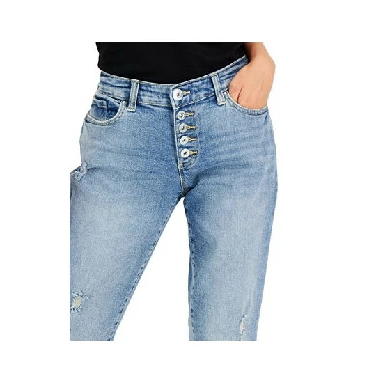 Best Sale โ๏ธ INC International Concepts Petite Mid-Rise Distressed Button-Fly ๐ Jeans, Created For Macy's Medium Indigo ๐ 9 Best Sale โ๏ธ INC International Concepts Petite Mid-Rise Distressed Button-Fly ๐ Jeans, Created For Macy's Medium Indigo ๐ - Image 7