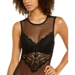 Flash Sale 🎁 INC International Concepts Cupped Swiss Dot Lingerie Thong Bodysuit, Created For Macy's Ski Patrol 😉 -International Concepts Sales unnamed file 145