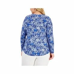 Hot Sale 🎁 INC International Concepts Plus Size Zip-Pocket Top, Created For Macy's Dharma Dye 🔥 -International Concepts Sales unnamed file 1478