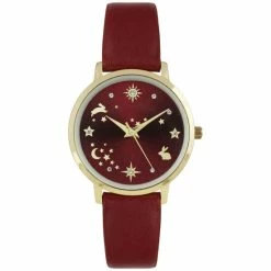 Wholesale 🧨 INC International Concepts 👩 Women's Red Strap ⌚ Watch 35mm, Created For Macy's 🔥