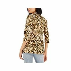 Flash Sale ❤️ INC International Concepts Petite Printed 3/4-Sleeve Blazer, Created For Macy's Caterina Cheetah 🎁 -International Concepts Sales unnamed file 1488