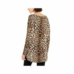 Best deal 🎉 INC International Concepts Petite Leopard-Print 👕 Shirttail-Hem Tunic Sweater, Created For Macy's Neutral Leopard 🧨 -International Concepts Sales unnamed file 1499