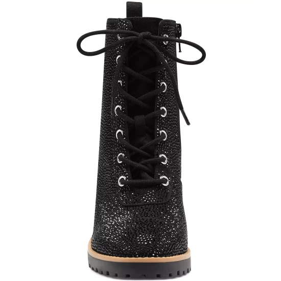 Promo โจ INC International Concepts ๐ฉ Women's Samira Lace-Up Booties, Created For Macy's Black Bling ๐ 3 Promo โจ INC International Concepts ๐ฉ Women's Samira Lace-Up Booties, Created For Macy's Black Bling ๐