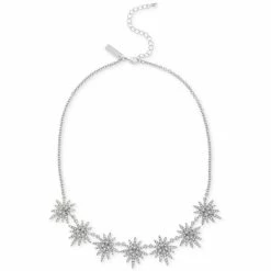 Cheapest 🎁 INC International Concepts Silver-Tone Pavé Star Statement Necklace, 17 + 3 Extender, Created For Macy's ❤️