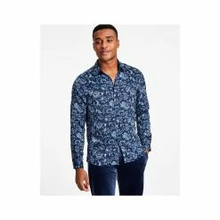 Best Sale 🛒 INC International Concepts Men's Edward Regular-Fit Jacobean Floral-Print 👕 Shirt, Created For Macy's Basic Navy ✨ -International Concepts Sales unnamed file 1555