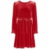 Best Sale 😉 INC International Concepts Little 👧 Girls Stretch Velour 👗 Dress, Created For Macy's Inc Red 🛒