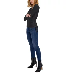 Budget 🧨 INC International Concepts 👩 Women's Ribbed Surplice Pullover Sweater, Created For Macy's Deep Black ✨ -International Concepts Sales unnamed file 156