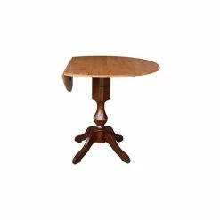 Flash Sale 🛒 International Concepts International Concept 42 Round Dual Drop Leaf Pedestal Table Black Cherry 🎁 -International Concepts Sales unnamed file 1565
