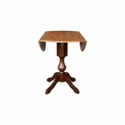 Flash Sale 🛒 International Concepts International Concept 42 Round Dual Drop Leaf Pedestal Table Black Cherry 🎁 -International Concepts Sales unnamed file 1566