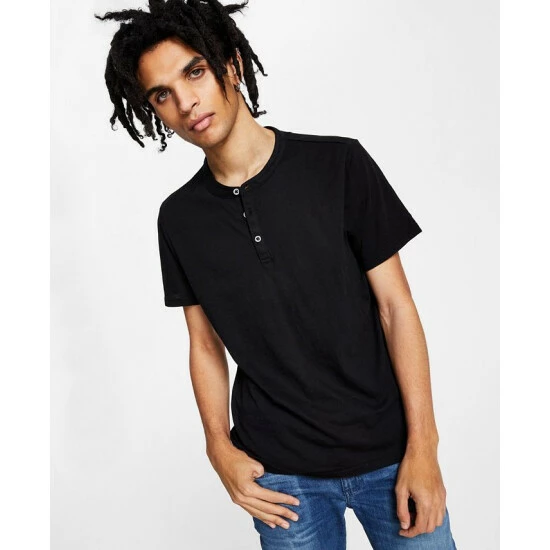 Best Pirce ๐คฉ INC International Concepts Men's Henley ๐ Shirt, Created For Macy's Deep Black ๐ 3 Best Pirce ๐คฉ INC International Concepts Men's Henley ๐ Shirt, Created For Macy's Deep Black ๐