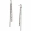 New 🔔 INC International Concepts Silver-Tone Crystal & Snake Chain Linear Drop Earrings, Created For Macy's ✔️ -International Concepts Sales unnamed file 1592