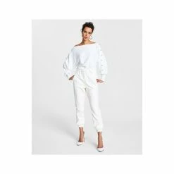 Cheap 🤩 INC International Concepts 👩 Women's Rhinestone-Button Sweater, Created For Macy's Teal Kingfisher 🤩 -International Concepts Sales unnamed file 1601