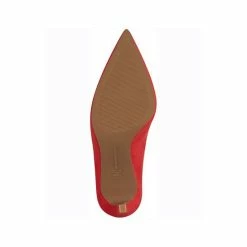 Discount ❤️ INC International Concepts 👩 Women's Sadelle Chain-Detail Pumps, Created For Macy's Red Micro 🎁 -International Concepts Sales unnamed file 1610