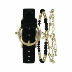Outlet 👏 INC International Concepts 👩 Women's Black Strap ⌚ Watch 37mm Gift Set, Created For Macy's Blue 😍 -International Concepts Sales unnamed file 1617