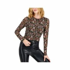 Deals ⌛ INC International Concepts 👩 Women's Floral-Print Mesh Top, Created For Macy's Diana Ditsy ✔️ -International Concepts Sales unnamed file 1628