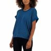 Cheap 👏 INC International Concepts 👩 Women's Studded Rolled-Sleeve Top, Created For Macy's Teal Kingfisher ⌛ -International Concepts Sales unnamed file 1629
