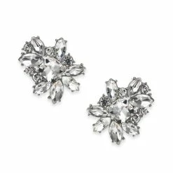 Best reviews of π INC International Concepts Silver-Tone Crystal Cluster Stud Earrings, Created For Macy's π