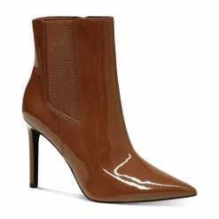 Best deal 🎉 INC International Concepts Katalina Pointed-Toe Booties, Created For Macy's Black Smooth 🎉