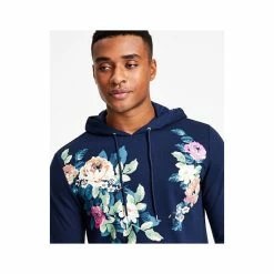 Best Sale 👍 INC International Concepts Men's Andres Regular-Fit Floral-Print Hoodie, Created For Macy's Basic Navy ❤️ -International Concepts Sales unnamed file 1673