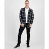 Buy 🧨 INC International Concepts Men's Colon Classic-Fit Plaid 👚 Shirt Jacket, Created For Macy's Black Combo 🥰 -International Concepts Sales unnamed file 1684