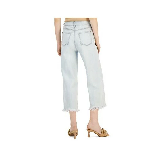 Best Pirce ๐ INC International Concepts ๐ฉ Women's High Rise Ripped Cropped Wide-Leg ๐ Jeans, Created For Macy's Light Indigo ๐ 4 Best Pirce ๐ INC International Concepts ๐ฉ Women's High Rise Ripped Cropped Wide-Leg ๐ Jeans, Created For Macy's Light Indigo ๐ - Image 2