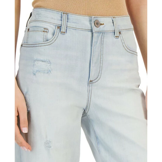 Best Pirce ๐ INC International Concepts ๐ฉ Women's High Rise Ripped Cropped Wide-Leg ๐ Jeans, Created For Macy's Light Indigo ๐ 6 Best Pirce ๐ INC International Concepts ๐ฉ Women's High Rise Ripped Cropped Wide-Leg ๐ Jeans, Created For Macy's Light Indigo ๐ - Image 4