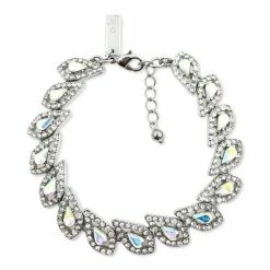 Deals 😉 INC International Concepts Silver-Tone Crystal Teardrop Flex Bracelet, Created For Macy's 👍