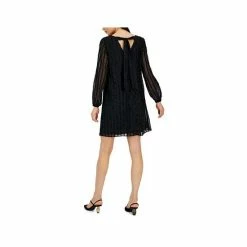 Discount ⭐ INC International Concepts 👩 Women's Long-Sleeve Shift 👗 Dress, Created For Macy's Black 🎁 -International Concepts Sales unnamed file 1733