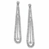 Best Sale 😍 INC International Concepts Silver-Tone Crystal Pendulum Linear Drop Earrings, Created For Macy's 🎁