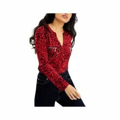 Deals 🔥 INC International Concepts 👩 Women's Printed Zip-Pocket Top, Created For Macy's Chantal Cheetah 💯 -International Concepts Sales unnamed file 1740