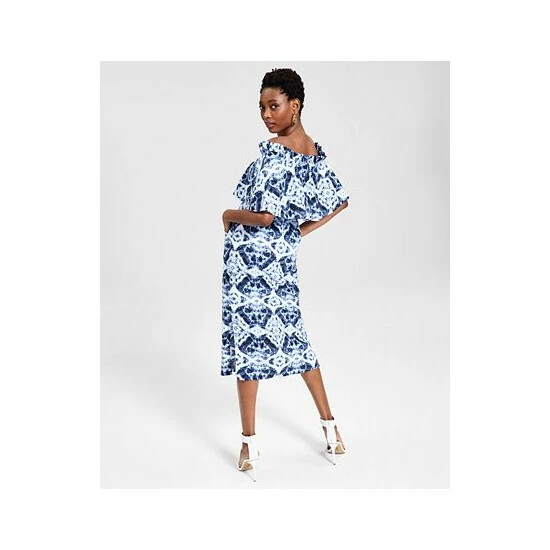 Buy ๐ INC International Concepts ๐ฉ Women's Cotton Tie-Dyed ๐ Dress, Created For Macy's Dia Dye Cm ๐ฏ 4 Buy ๐ INC International Concepts ๐ฉ Women's Cotton Tie-Dyed ๐ Dress, Created For Macy's Dia Dye Cm ๐ฏ - Image 2