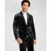 Deals ✨ INC International Concepts Men's Slim-Fit Paisley Velvet Suit Jacket, Created For Macy's Deep Black 😀