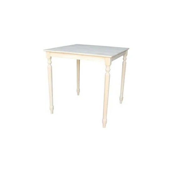 Flash Sale π International Concepts Solid Wood Top Table - Turned Legs No Color π₯° 4 Flash Sale π International Concepts Solid Wood Top Table - Turned Legs No Color π₯° - Image 2