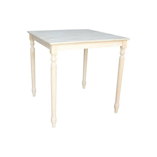 Flash Sale π International Concepts Solid Wood Top Table - Turned Legs No Color π₯° 6 Flash Sale π International Concepts Solid Wood Top Table - Turned Legs No Color π₯° - Image 4