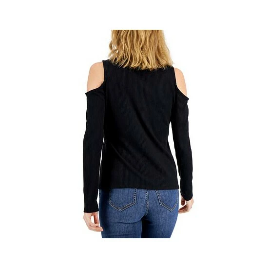 Hot Sale โค๏ธ INC International Concepts ๐ฉ Women's Ribbed Cold-Shoulder Chain Top, Created For Macy's Costa Green ๐ 4 Hot Sale โค๏ธ INC International Concepts ๐ฉ Women's Ribbed Cold-Shoulder Chain Top, Created For Macy's Costa Green ๐ - Image 2